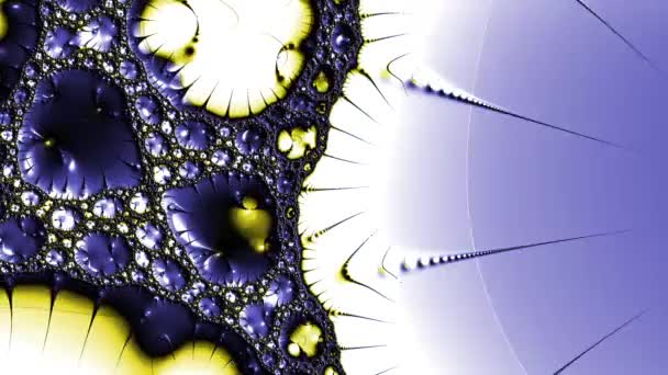 Abstract Computer Generated Fractal Design Fractal Padrão Interminável Fractais São — Vídeo de Stock