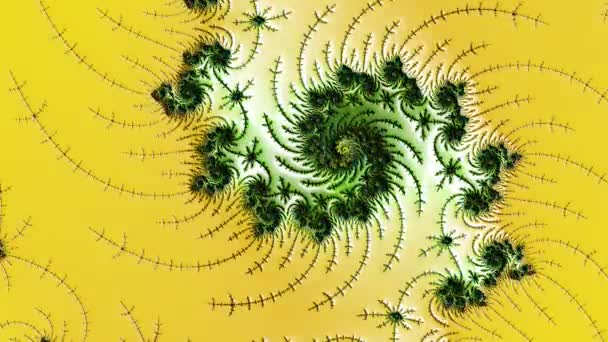 Αφηρημένος Υπολογιστής Που Δημιουργείται Fractal Σχεδιασμός Φράκταλ Είναι Ένα Ατέρμονο — Αρχείο Βίντεο