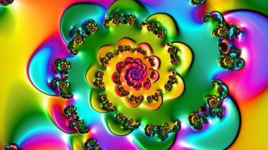 Soyut Bilgisayar Fraktal Tasarımı. Fraktal hiç bitmeyen bir desen. Fraktallar, farklı ölçeklerde kendine benzeyen sonsuz derecede karmaşık kalıplardır. Cep telefonu duvar kağıdı için harika.