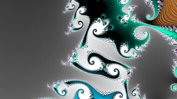 Abstract Computer Generated Fractal Design Fractal Padrão Interminável Fractais São — Vídeo de Stock