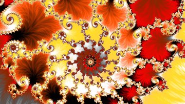 Soyut Bilgisayar Fraktal Tasarımı. Fraktal hiç bitmeyen bir desen. Fraktallar, farklı ölçeklerde kendine benzeyen sonsuz derecede karmaşık kalıplardır. Cep telefonu duvar kağıdı için harika.