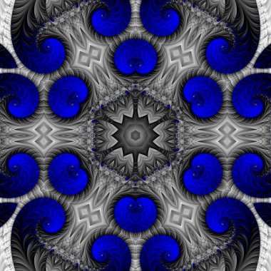 Soyut Bilgisayar Fraktal Tasarımı. Fraktal hiç bitmeyen bir desen. Fraktallar, farklı ölçeklerde kendine benzeyen sonsuz derecede karmaşık kalıplardır. Cep telefonu duvar kağıdı için harika.