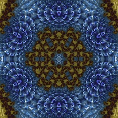 Soyut Bilgisayar Fraktal Tasarımı. Fraktal hiç bitmeyen bir desen. Fraktallar, farklı ölçeklerde kendine benzeyen sonsuz derecede karmaşık kalıplardır. Cep telefonu duvar kağıdı için harika.