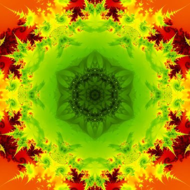 Soyut Bilgisayar Fraktal Tasarımı. Fraktal hiç bitmeyen bir desen. Fraktallar, farklı ölçeklerde kendine benzeyen sonsuz derecede karmaşık kalıplardır. Cep telefonu duvar kağıdı için harika.