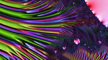 Soyut Bilgisayar Fraktal Tasarımı. Fraktal hiç bitmeyen bir desen. Fraktallar, farklı ölçeklerde kendine benzeyen sonsuz derecede karmaşık kalıplardır.