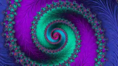 Soyut Bilgisayar Fraktal Tasarımı. Fraktal hiç bitmeyen bir desen. Fraktallar, farklı ölçeklerde kendine benzeyen sonsuz derecede karmaşık kalıplardır.