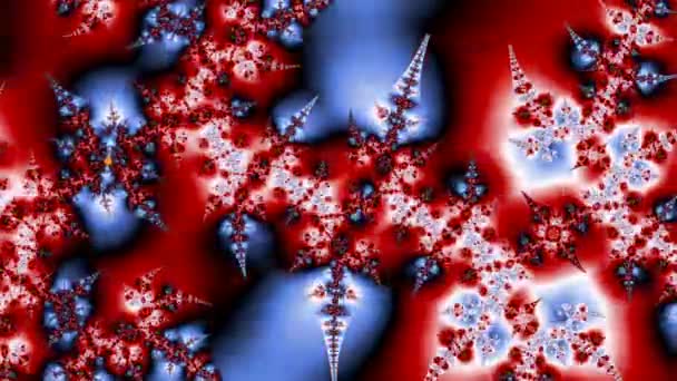 Abstract Computergegenereerd Fractaal Ontwerp Een Fractal Een Nooit Eindigend Patroon — Stockvideo