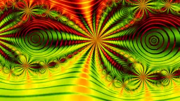 Abstract Computer Generated Fractal Design Fractal Never Ending Pattern Fractals — Stock Video