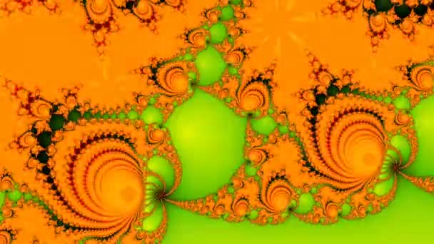 Resumo Design Fractal Gerado Por Computador Fractal Padrão Interminável Fractais — Vídeo de Stock