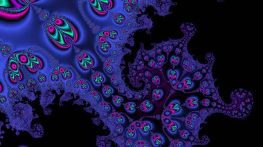 Soyut Bilgisayar Fraktal Tasarımı. Fraktal hiç bitmeyen bir desen. Fraktallar, farklı ölçeklerde kendine benzeyen sonsuz derecede karmaşık kalıplardır. Cep telefonu duvar kağıdı için harika.