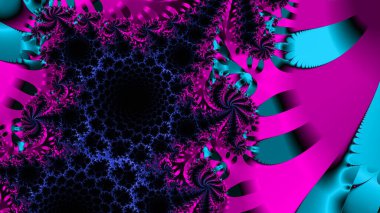 Soyut Bilgisayar Fraktal Tasarımı. Fraktal hiç bitmeyen bir desen. Fraktallar, farklı ölçeklerde kendine benzeyen sonsuz derecede karmaşık kalıplardır. Cep telefonu duvar kağıdı için harika.