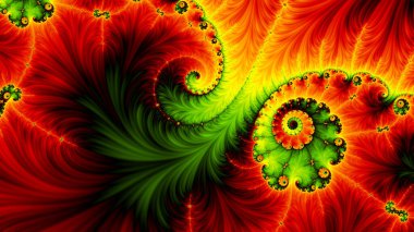 Soyut Bilgisayar Fraktal Tasarımı. Fraktal hiç bitmeyen bir desen. Fraktallar, farklı ölçeklerde kendine benzeyen sonsuz derecede karmaşık kalıplardır. Cep telefonu duvar kağıdı için harika.