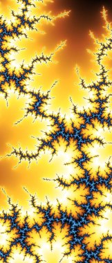 Soyut Bilgisayar Fraktal Tasarımı. Fraktal hiç bitmeyen bir desen. Fraktallar, farklı ölçeklerde kendine benzeyen sonsuz derecede karmaşık kalıplardır. Cep telefonu duvar kağıdı için harika.