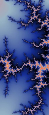 Soyut Bilgisayar Fraktal Tasarımı. Fraktal hiç bitmeyen bir desen. Fraktallar, farklı ölçeklerde kendine benzeyen sonsuz derecede karmaşık kalıplardır. Cep telefonu duvar kağıdı için harika.