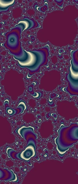 Abstract Computergegenereerd Fractaal Ontwerp Een Fractal Een Nooit Eindigend Patroon — Stockfoto