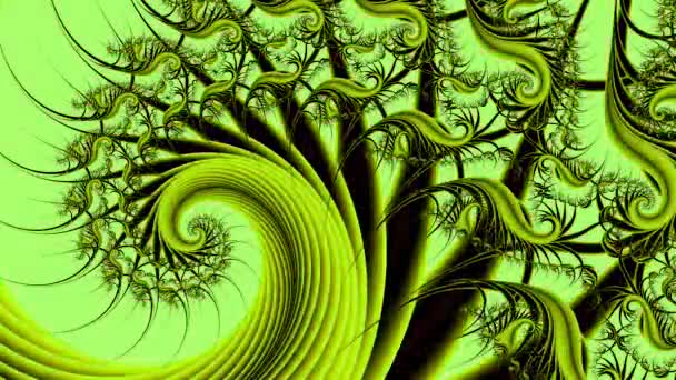 Αφηρημένος Υπολογιστής Που Δημιουργείται Fractal Σχεδιασμός Φράκταλ Είναι Ένα Ατέρμονο — Αρχείο Βίντεο