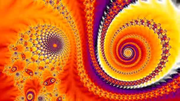 Αφηρημένος Υπολογιστής Που Δημιουργείται Fractal Σχεδιασμός Φράκταλ Είναι Ένα Ατέρμονο — Αρχείο Βίντεο