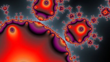 Soyut Bilgisayar Fraktal Tasarımı. Fraktal hiç bitmeyen bir desen. Fraktallar, farklı ölçeklerde kendine benzeyen sonsuz derecede karmaşık kalıplardır.