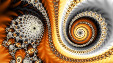 Soyut Bilgisayar Fraktal Tasarımı. Fraktal hiç bitmeyen bir desen. Fraktallar, farklı ölçeklerde kendine benzeyen sonsuz derecede karmaşık kalıplardır.