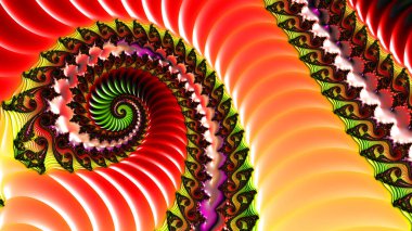 Soyut Bilgisayar Fraktal Tasarımı. Fraktal hiç bitmeyen bir desen. Fraktallar, farklı ölçeklerde kendine benzeyen sonsuz derecede karmaşık kalıplardır.