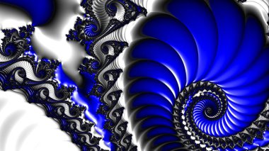 Soyut Bilgisayar Fraktal Tasarımı. Fraktal hiç bitmeyen bir desen. Fraktallar, farklı ölçeklerde kendine benzeyen sonsuz derecede karmaşık kalıplardır.