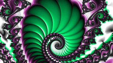 Soyut Bilgisayar Fraktal Tasarımı. Fraktal hiç bitmeyen bir desen. Fraktallar, farklı ölçeklerde kendine benzeyen sonsuz derecede karmaşık kalıplardır.