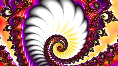 Soyut Bilgisayar Fraktal Tasarımı. Fraktal hiç bitmeyen bir desen. Fraktallar, farklı ölçeklerde kendine benzeyen sonsuz derecede karmaşık kalıplardır.