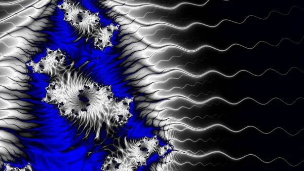 Abstract Computergegenereerd Fractaal Ontwerp Een Fractal Een Nooit Eindigend Patroon — Stockfoto