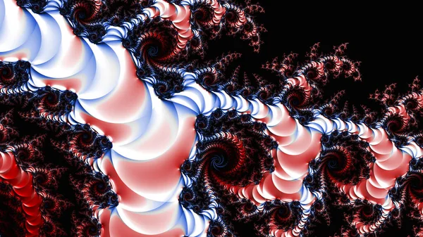 Abstract Computergegenereerd Fractaal Ontwerp Een Fractal Een Nooit Eindigend Patroon — Stockfoto