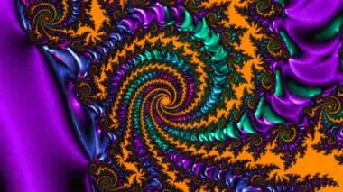 Soyut Bilgisayar Fraktal Tasarımı. Fraktal hiç bitmeyen bir desen. Fraktallar, farklı ölçeklerde kendine benzeyen sonsuz derecede karmaşık kalıplardır.