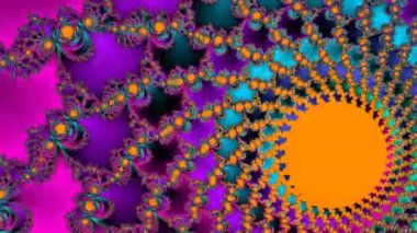 Soyut Bilgisayar Fraktal Tasarımı. Fraktal hiç bitmeyen bir desen. Fraktallar, farklı ölçeklerde kendine benzeyen sonsuz derecede karmaşık kalıplardır.