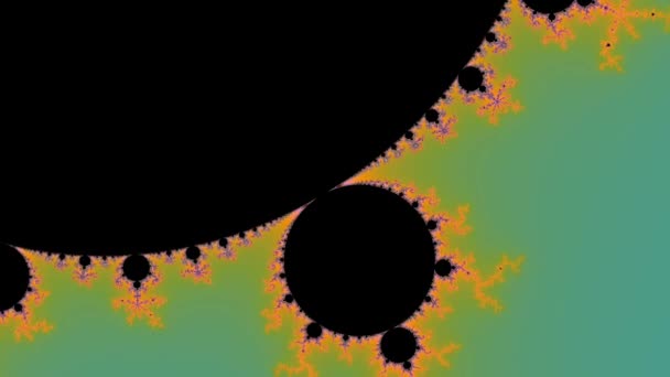 Abstract Computergegenereerd Fractaal Ontwerp Een Fractal Een Nooit Eindigend Patroon — Stockvideo