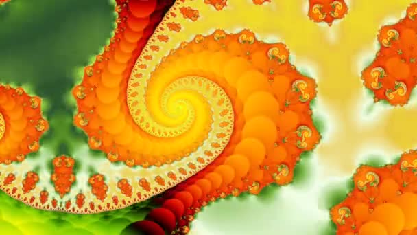 Αφηρημένος Υπολογιστής Που Δημιουργείται Fractal Σχεδιασμός Φράκταλ Είναι Ένα Ατέρμονο — Αρχείο Βίντεο