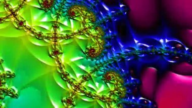 Soyut Bilgisayar Fraktal Tasarımı. Fraktal hiç bitmeyen bir desen. Fraktallar, farklı ölçeklerde kendine benzeyen sonsuz derecede karmaşık kalıplardır.