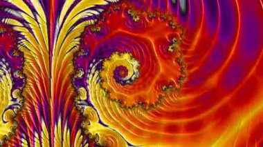 Soyut Bilgisayar Fraktal Tasarımı. Fraktal hiç bitmeyen bir desen. Fraktallar, farklı ölçeklerde kendine benzeyen sonsuz derecede karmaşık kalıplardır.