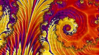 Soyut Bilgisayar Fraktal Tasarımı. Fraktal hiç bitmeyen bir desen. Fraktallar, farklı ölçeklerde kendine benzeyen sonsuz derecede karmaşık kalıplardır.