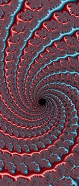 Soyut Bilgisayar Fraktal Tasarımı. Fraktal hiç bitmeyen bir desen. Fraktallar, farklı ölçeklerde kendine benzeyen sonsuz derecede karmaşık kalıplardır.