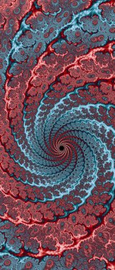 Soyut Bilgisayar Fraktal Tasarımı. Fraktal hiç bitmeyen bir desen. Fraktallar, farklı ölçeklerde kendine benzeyen sonsuz derecede karmaşık kalıplardır.