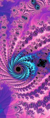 Soyut Bilgisayar Fraktal Tasarımı. Fraktal hiç bitmeyen bir desen. Fraktallar, farklı ölçeklerde kendine benzeyen sonsuz derecede karmaşık kalıplardır.