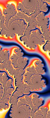 Soyut Bilgisayar Fraktal Tasarımı. Fraktal hiç bitmeyen bir desen. Fraktallar, farklı ölçeklerde kendine benzeyen sonsuz derecede karmaşık kalıplardır.