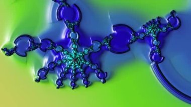 Soyut Bilgisayar Fraktal Tasarımı. Fraktal hiç bitmeyen bir desen. Fraktallar, farklı ölçeklerde kendine benzeyen sonsuz derecede karmaşık kalıplardır.