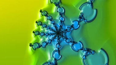 Soyut Bilgisayar Fraktal Tasarımı. Fraktal hiç bitmeyen bir desen. Fraktallar, farklı ölçeklerde kendine benzeyen sonsuz derecede karmaşık kalıplardır.