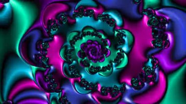 Soyut Bilgisayar Fraktal Tasarımı. Fraktal hiç bitmeyen bir desen. Fraktallar, farklı ölçeklerde kendine benzeyen sonsuz derecede karmaşık kalıplardır.