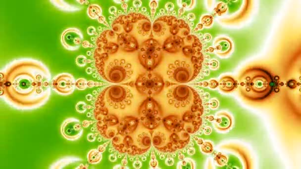 Αφηρημένος Υπολογιστής Που Δημιουργείται Fractal Σχεδιασμός Φράκταλ Είναι Ένα Ατέρμονο — Αρχείο Βίντεο