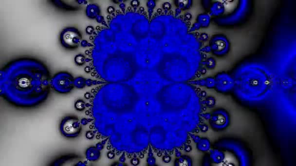 Αφηρημένος Υπολογιστής Που Δημιουργείται Fractal Σχεδιασμός Φράκταλ Είναι Ένα Ατέρμονο — Αρχείο Βίντεο