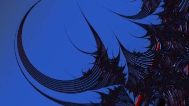 Soyut Bilgisayar Fraktal Tasarımı. Fraktal hiç bitmeyen bir desen. Fraktallar, farklı ölçeklerde kendine benzeyen sonsuz derecede karmaşık kalıplardır.