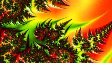 Soyut Bilgisayar Fraktal Tasarımı. Fraktal hiç bitmeyen bir desen. Fraktallar, farklı ölçeklerde kendine benzeyen sonsuz derecede karmaşık kalıplardır.