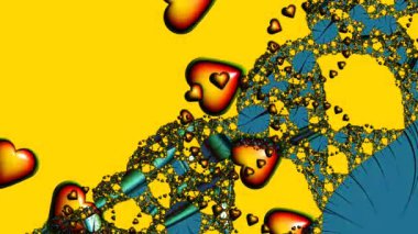 Soyut Bilgisayar Fraktal Tasarımı. Fraktal hiç bitmeyen bir desen. Fraktallar, farklı ölçeklerde kendine benzeyen sonsuz derecede karmaşık kalıplardır.