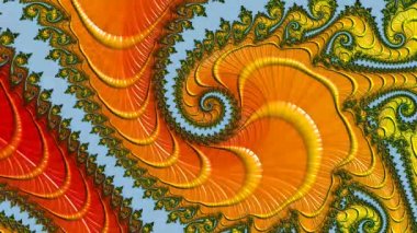 Soyut Bilgisayar Fraktal Tasarımı. Fraktal hiç bitmeyen bir desen. Fraktallar, farklı ölçeklerde kendine benzeyen sonsuz derecede karmaşık kalıplardır.