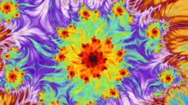 Soyut Bilgisayar Fraktal Tasarımı. Fraktal hiç bitmeyen bir desen. Fraktallar, farklı ölçeklerde kendine benzeyen sonsuz derecede karmaşık kalıplardır.